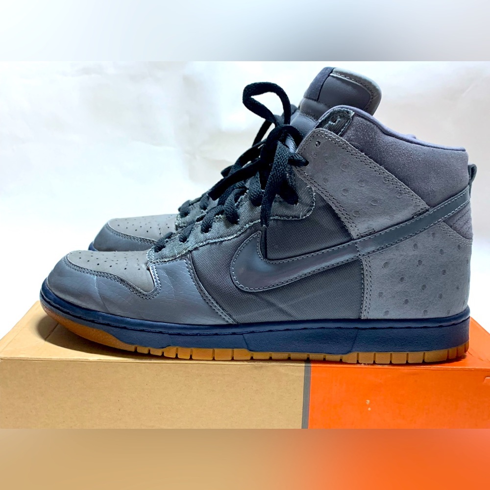 Nike Dunk High Deluxe Ostrich Light Graphite Men Size 10